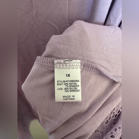 Zenana Premium 2 Piece Lace Bottom Tank Tops Size 1X - Picture 8 of 13